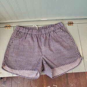 Bridge & Burn Luca Track Short in Herringbone Stripe